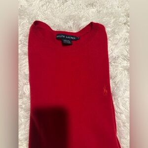 Ralph Lauren Vibrant Red Crewneck Sweater